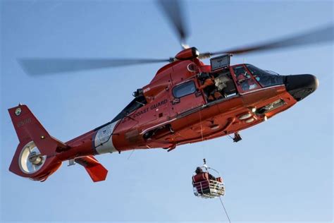 Picture Of The Day To The Rescue Coast Guard Mh 65 Dolphin Rescue
