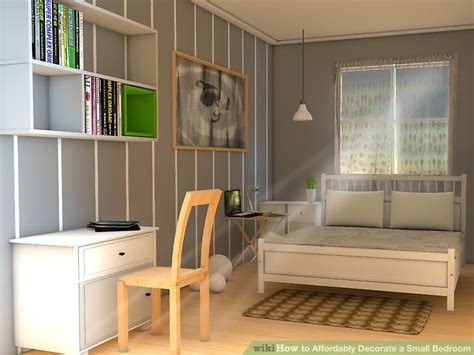 3 Ways To Affordably Decorate A Small Bedroom Wikihow