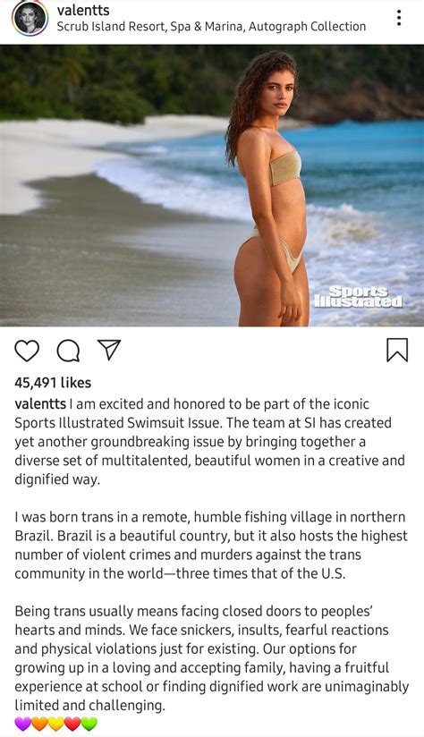 Valentina Sampaio Creates History Becomes The First Transgender Model For Sports Illustrated