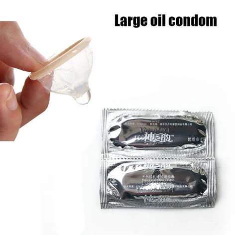 100 pcs lot natural rubber latex condoms large oil sex tool adult sex products for men in