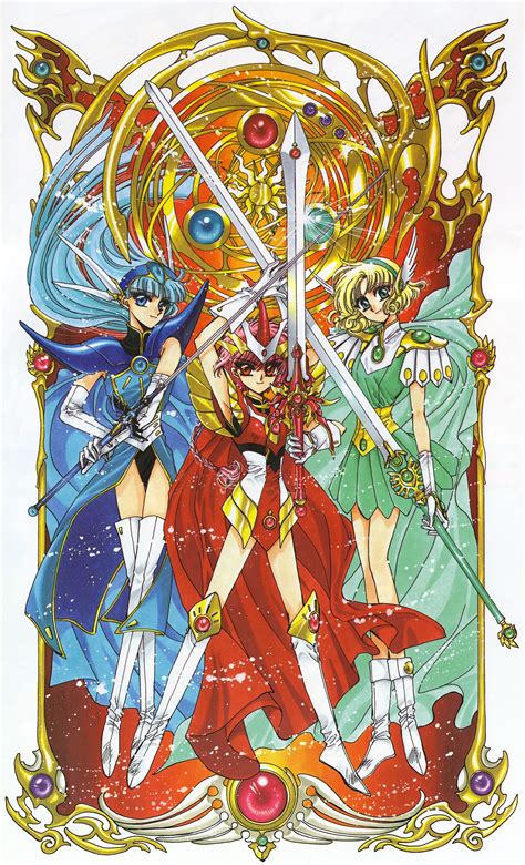 In this magical world, the country is protected by knights who pilot a kind of large humanoid weapon known as the silhouette knights. Magic Knight Rayearth: Magic Knights 14 - Minitokyo