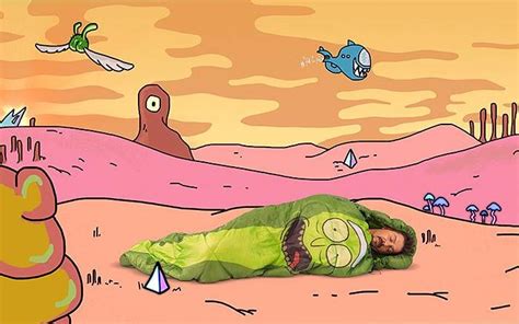 Rick And Morty Pickle Rick Sleeping Bag