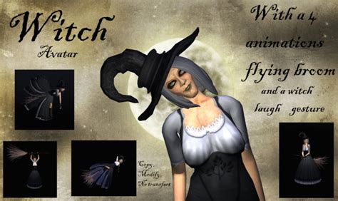 Second Life Marketplace Witch Avatar