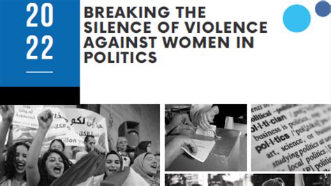 Breaking The Silence Of Violence Against Women In Politics United Nations Development Programme