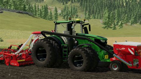 John Deere 6r с гусеницами Fs22 Kingmods