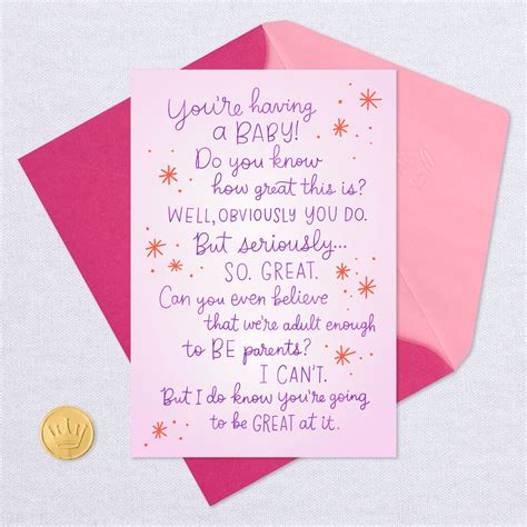 Play up the work angle with phrases like. This Is So Great Pregnancy Congratulations Card - Greeting Cards - Hallmark