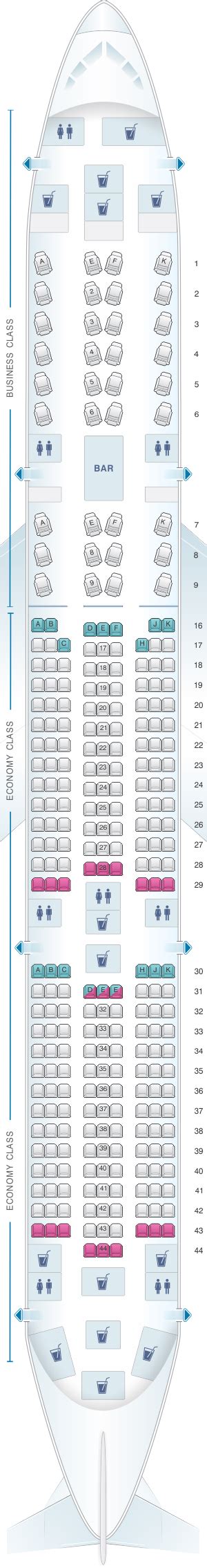 Seating Plan For Qatar 787 Dreamliner