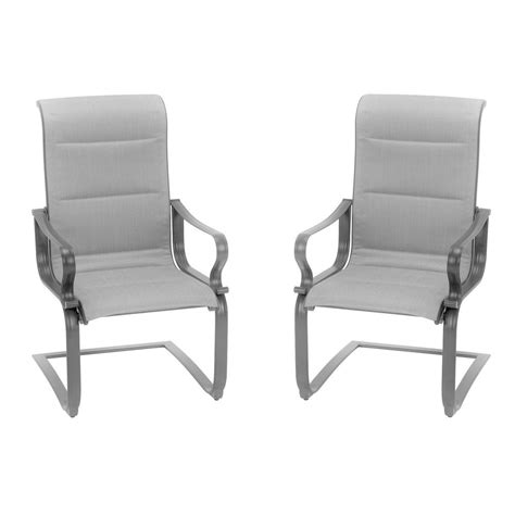 Find your table the perfect match with dining chairs in your taste. Cosco SmartConnect Gray Steel Padded Sling Outdoor Dining ...
