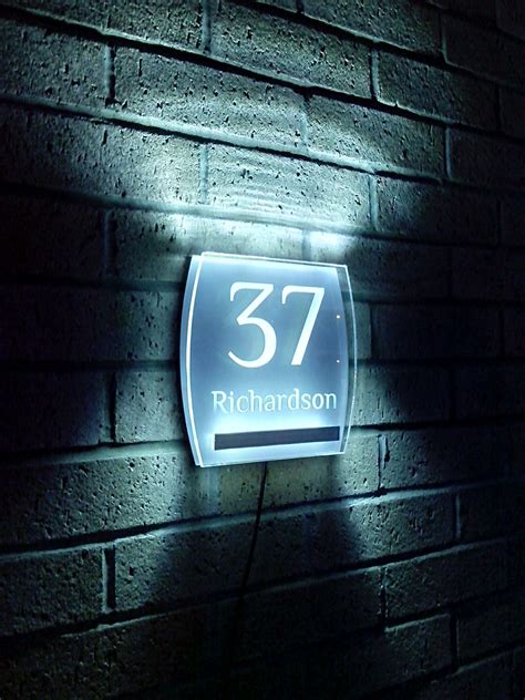 Light Up Door Number Signs Kreative Ideen Heimtextilien