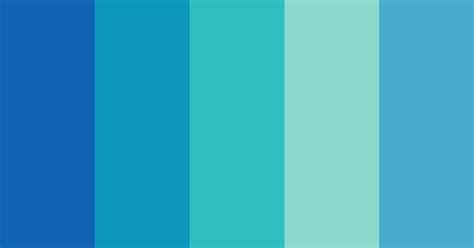 Bluegreen Ocean Waves Color Scheme Blue