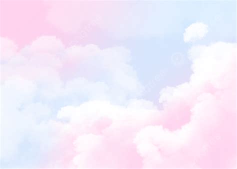 Pink Blue Romantic Cloud Background Wallpaper Pink Background