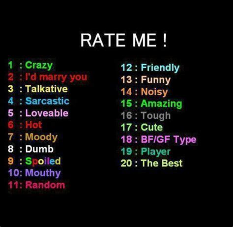 Check spelling or type a new query. Rate meeeee | School quotes for teens, Snapchat questions ...
