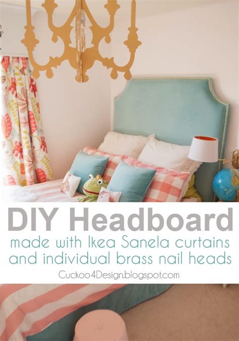 Diy Fabric Headboard With Nailhead Trim Cuckoo4design