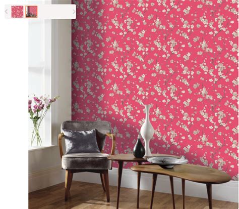 Departmentssophie Conran Blossom Soft Red Wallpaper