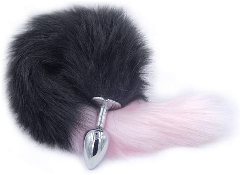 Stainless Steel Anal Plug With Soft Wild Fox Tail Plug Butt