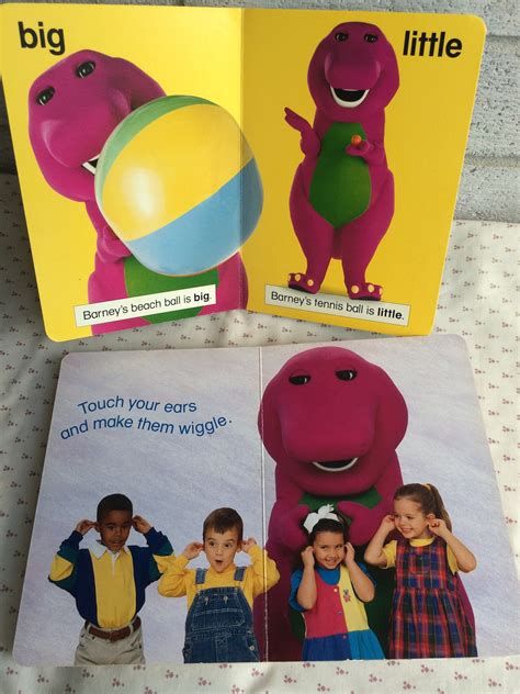 Barney's book of Opposites Barney Plays Nose to Toes  Etsy