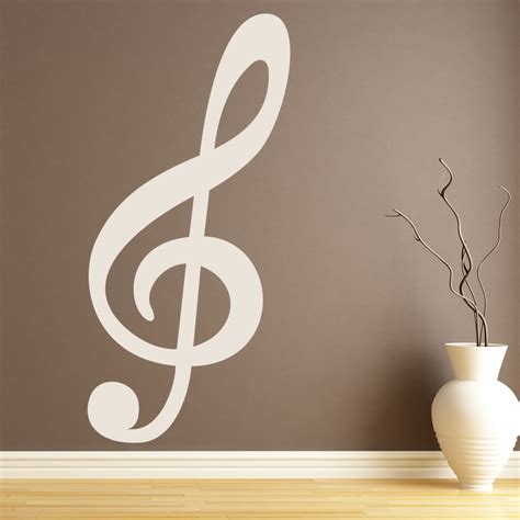 Treble Clef Wall Sticker Musical Notes Wall Decal Kids Bedroom Music