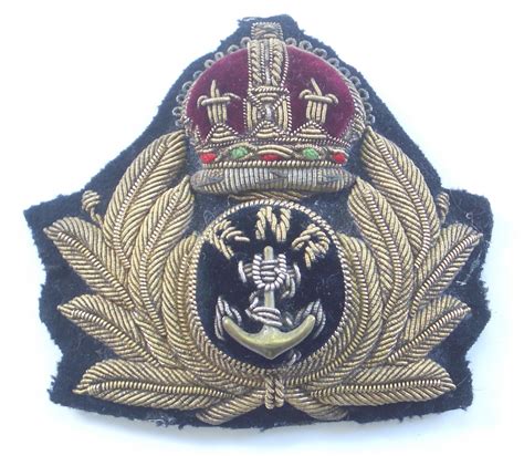 Royal Naval Reserve Rnr Officers Cap Badge In Naval