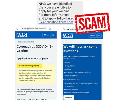 6 trials in 6 countries. NHS Covid-19 scam text | Neighbourhood Network Hull