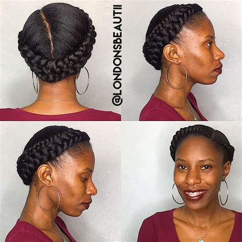 20 Crown Braid Black Woman Fashion Style