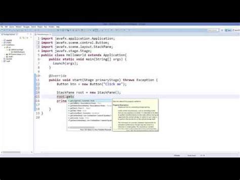 JavaFx Tutorial For Beginners 3 How To Create Your First JavaFX