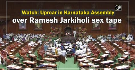 Watch Uproar In Karnataka Assembly Over Ramesh Jarkiholi Sex Scandal