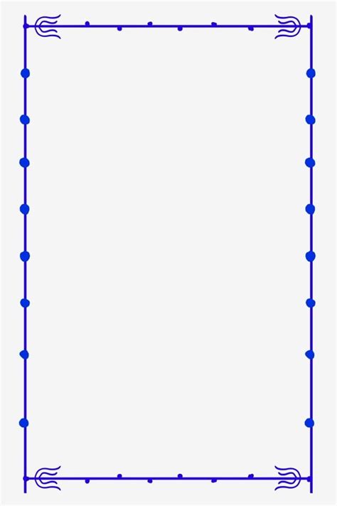 Blue Christmas Border Clipart Transparent Background Blue Line Border