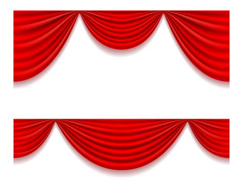 Red Theatrical Curtain Vector Illustration 510470 Vector Art At Vecteezy