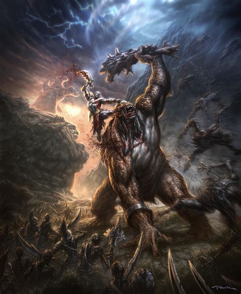 God Of War Iii Cover Artwork By Andyparkart On Deviantart