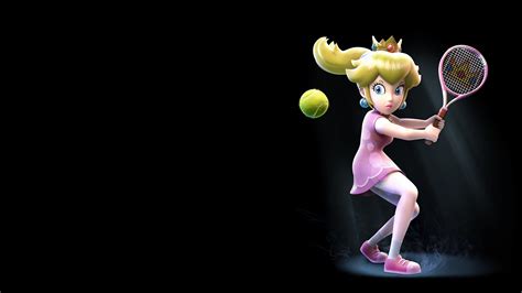 Princess Peach Video Game Characters Blonde Nintendo Super Mario Video Games Tennis