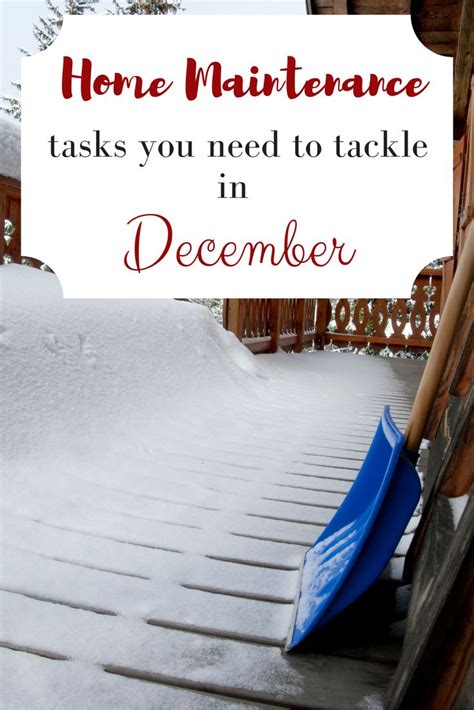 Check Yourself Home Maintenance Tasks You Need To Tackle In December