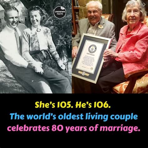 she s 105 he s 106 the world s oldest living couple celebrates 80 years of marriage america