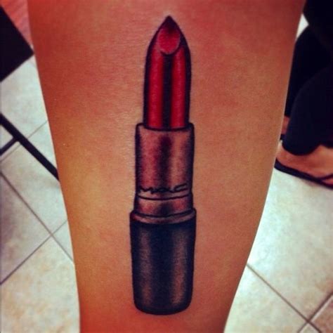 Mac Lipstick Tattoo Lipstick Tattoos Makeup Artist Tattoo Girly Tattoos