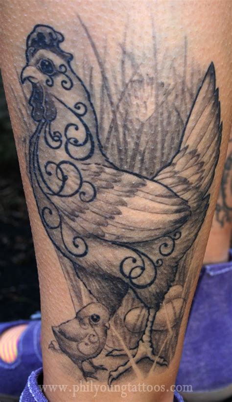 Maybe you would like to learn more about one of these? Phil Young - chicken tattoo | Chicken tattoo, Tattoos, Hen ...