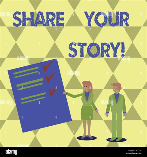 Writing Note Showing Share Your Story Business Photo Showcasing Tell