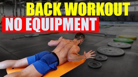 Bodyweight Back Workout No Equipment Home Exercises Youtube