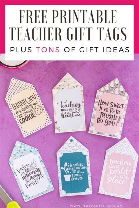Free Printable Teacher Appreciation T Tags Play Party Plan