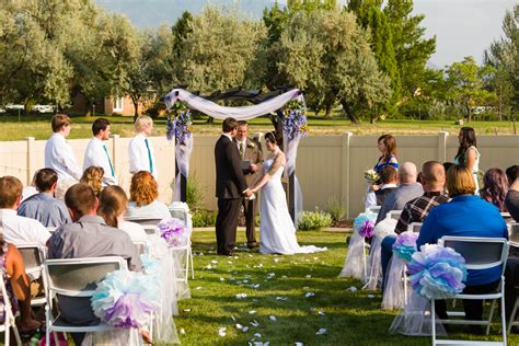 Backyard weddings ideas and decorations to help you chose the right style for your wedding reception in the backyard. Photographing a Backyard Wedding in Springville, Utah ...