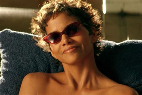 See Halle Berry S Golden Snake Keep Her Robe Barely Closed In Glowing Photo