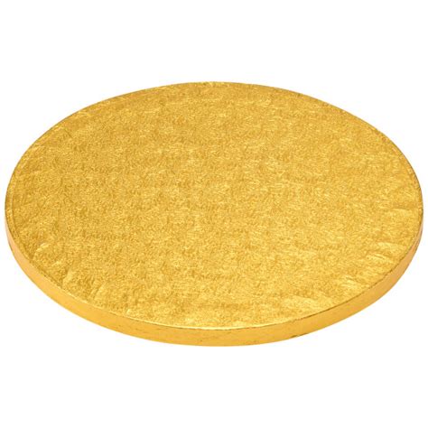 8 Round Gold Foil Cake Board Decopac