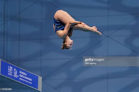 Anne Vilde Tuxen Of Norway Competing In The Womens 10m Platform