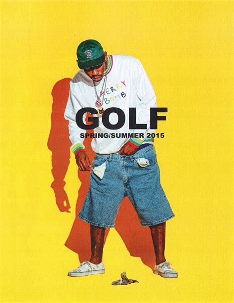 Download Tyler The Creator Sporting His Classic Yellow Golf Hat