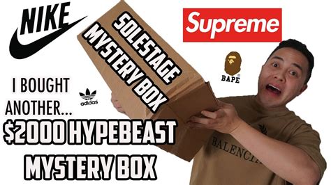 2000 Hypebeast Mystery Box Solestage Made It Right Youtube