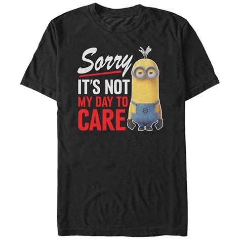 Despicable Me Mens Despicable Me Minion Not Day To Care T Shirt