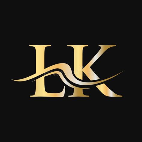 Letter Lk Logo Design Initial Lk Logotype Template For Business And Company Logo Stock Vector