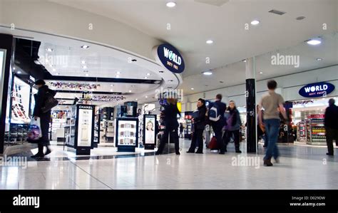 Duty Free Shops Heathrow Airport London England Stock Photo Alamy