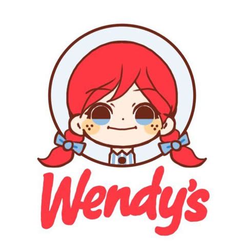 Cute Wendys Logo Wendys Logo Cartoon Vector Art