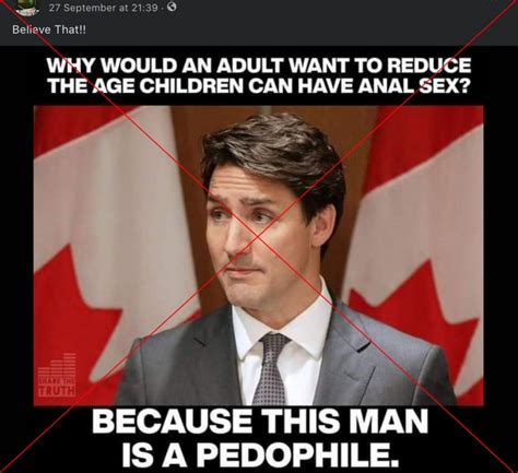 Disinformation Campaign Falsely Links Justin Trudeau With Pedophilia Fact Check