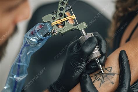 Tattoo Artist At Work Stock Image F0248119 Science Photo Library