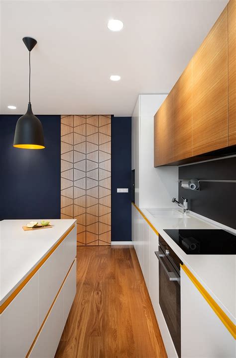 A Mid Century Inspired Apartment With Modern Geometric Accents Modern